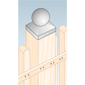 Daszek kwadratowy z kulą - DKK 70x70x1,0 DMX - 4