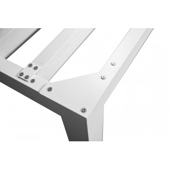 Pergola tarasowa aluminiowa - TASOS I - 3x3m biała GRINDI IN THE GARDEN - 6