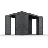 Przesuwna ścianka żaluzjowa panel do pergoli Kea - szara GRINDI IN THE GARDEN - 17