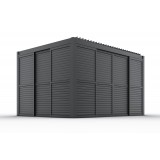 Przesuwna ścianka żaluzjowa panel do pergoli Kea - szara GRINDI IN THE GARDEN - 12