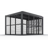 Przesuwna ścianka żaluzjowa panel do pergoli Kea - szara GRINDI IN THE GARDEN - 15