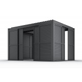 Przesuwna ścianka żaluzjowa panel do pergoli Kea - szara GRINDI IN THE GARDEN - 16