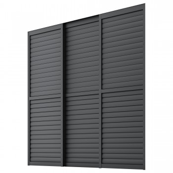 Przesuwna ścianka żaluzjowa panel do pergoli Kea - szara GRINDI IN THE GARDEN - 6