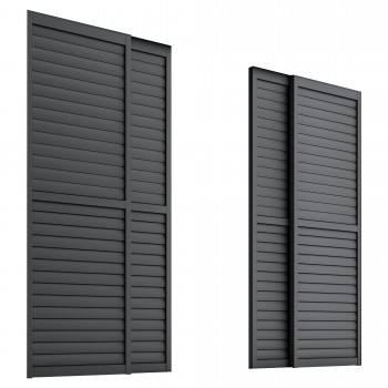 Przesuwna ścianka żaluzjowa panel do pergoli Kea - szara GRINDI IN THE GARDEN - 10