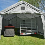 Namiot garażowy PE 300x700x274 szary - NG 3 GRINDI IN THE GARDEN - 5