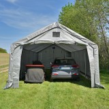 Namiot garażowy PE 400x800x305 szary - NG 5 GRINDI IN THE GARDEN - 2