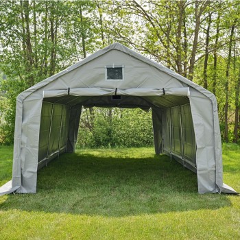 Namiot garażowy PVC 400x800x305 szary - NG 5 GRINDI IN THE GARDEN - 3