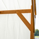 Pergola ogrodowa drewniana z przesuwnym dachem - Moha I - 3,2x3,1m GRINDI IN THE GARDEN - 8