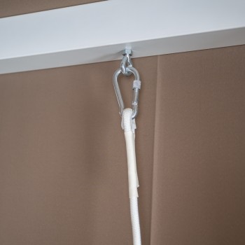 Leżak huśtawka ogrodowa z zadaszeniem - Sumba I - 236x180x210 biała GRINDI IN THE GARDEN - 6