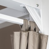 Leżak huśtawka ogrodowa z zadaszeniem - Sumba I - 236x180x210 biała GRINDI IN THE GARDEN - 7