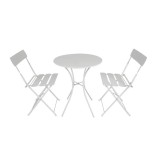 Zestaw mebli ogrodowych - metalowy składany - Keli I GRINDI IN THE GARDEN - 1