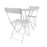 Zestaw mebli ogrodowych - metalowy składany - Keli I GRINDI IN THE GARDEN - 3