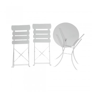 Zestaw mebli ogrodowych - metalowy składany - Keli I GRINDI IN THE GARDEN - 4
