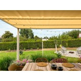 Pergola tarasowa, biała aluminiowa automatyczny dach - Paros I 3x4m Grindi - 16