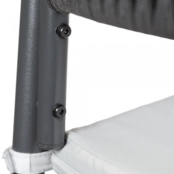 Zestaw mebli ogrodowych szary - Jambi I GRINDI IN THE GARDEN - 12