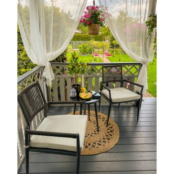 Zestaw mebli ogrodowych szary - Jambi I GRINDI IN THE GARDEN - 4