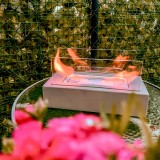 Biokominek wolnostojący prostokątny 33x16x18 szary - Tambora I GRINDI IN THE GARDEN - 6