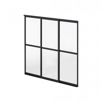 Przesuwna ścianka z poliwęglanem panel do pergoli Kea - szara GRINDI IN THE GARDEN - 5