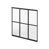 Przesuwna ścianka z poliwęglanem panel do pergoli Kea - szara GRINDI IN THE GARDEN - 5