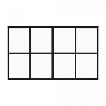 Przesuwna ścianka z poliwęglanem panel do pergoli Kea - szara GRINDI IN THE GARDEN - 13