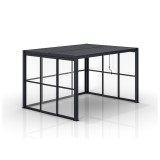 Przesuwna ścianka z poliwęglanem panel do pergoli Kea - szara GRINDI IN THE GARDEN - 6