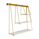 Półka ścienna wisząca LOFT drewniana - FUL 1 Domax Home - 1