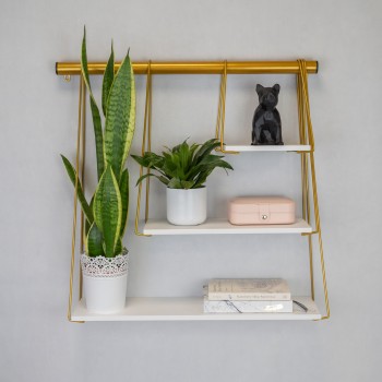 Półka ścienna wisząca LOFT drewniana - FUL 1 Domax Home - 2