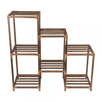 Stojak na kwiaty drewniany, 82x87x30 - Galium I GRINDI IN THE GARDEN - 3