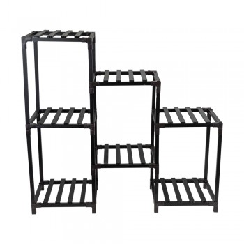 Stojak na kwiaty drewniany, 82x87x30 - Galium I GRINDI IN THE GARDEN - 7