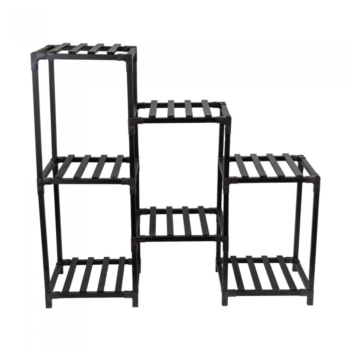 Stojak na kwiaty drewniany, 82x87x30 - Galium I GRINDI IN THE GARDEN - 7