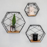 Półka ścienna wisząca LOFT drewniana - SFL 4 Domax Home - 2