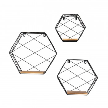 Półka ścienna wisząca LOFT drewniana - SFL 4 Domax Home - 3