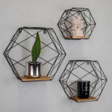 Półka ścienna wisząca LOFT drewniana - SFL 4 Domax Home - 4