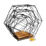 Półka ścienna wisząca LOFT drewniana - SFL 4 Domax Home - 5