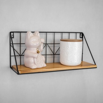 Półka ścienna wisząca LOFT drewniana - SFL 3 Domax Home - 2