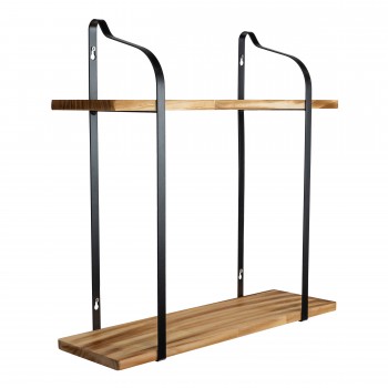 Półka ścienna wisząca LOFT drewniana - SFL 2 Domax Home - 1