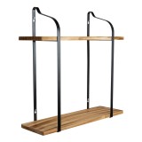 Półka ścienna wisząca LOFT drewniana - SFL 2 Domax Home - 1