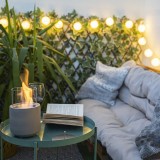 Biokominek wolnostojący okrągły 12x20 szary - Lawu I GRINDI IN THE GARDEN - 2