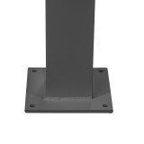 Pergola tarasowa aluminiowa - TASOS I - 3x3m szara GRINDI IN THE GARDEN - 8