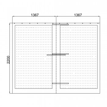 Moskitiera do pergoli Kea - szara GRINDI IN THE GARDEN - 3