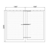 Moskitiera do pergoli Kea - beżowa GRINDI IN THE GARDEN - 3