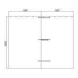 Zasłona do pergoli Kea - beżowa GRINDI IN THE GARDEN - 4