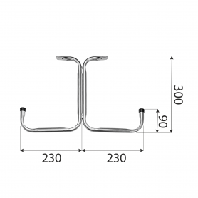 Hak garażowy HST 300x230 Velano - 3