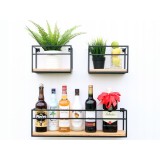 Półka ścienna wisząca LOFT drewniana - SFL 5 - 3 szt Domax Home - 6