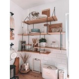 Półka ścienna wisząca LOFT drewniana - FCL 1 Domax Home - 3