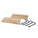 Półka ścienna wisząca LOFT drewniana - SFL 6 - 2 szt Domax Home - 8