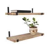 Półka ścienna wisząca LOFT drewniana - SFL 6 - 2 szt Domax Home - 9