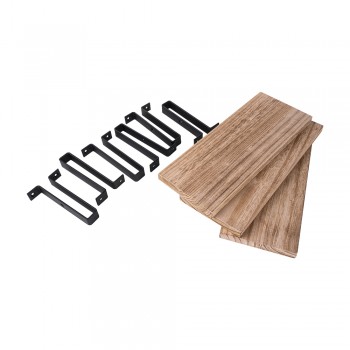 Półka ścienna wisząca LOFT drewniana - SFL 7 - 3 szt Domax Home - 6