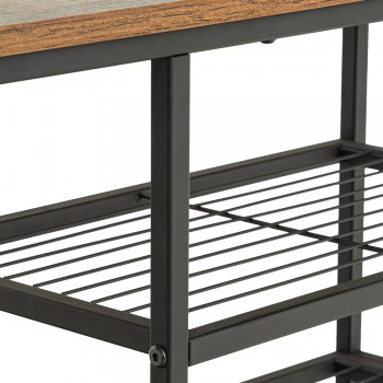 Siedzisko z półkami na buty LOFT - SRL 1 Domax Home - 6