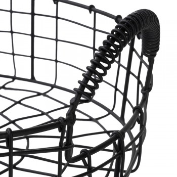 Kosz druciany metalowy z uchwytami - KDF 2 Domax Home - 4